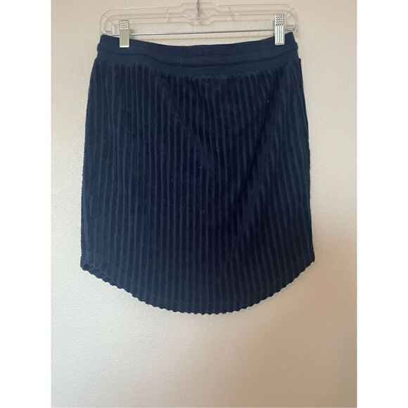 Sol Angeles Women's Navy Scallop Ribbed Skirt NEW - Picture 5 of 5
